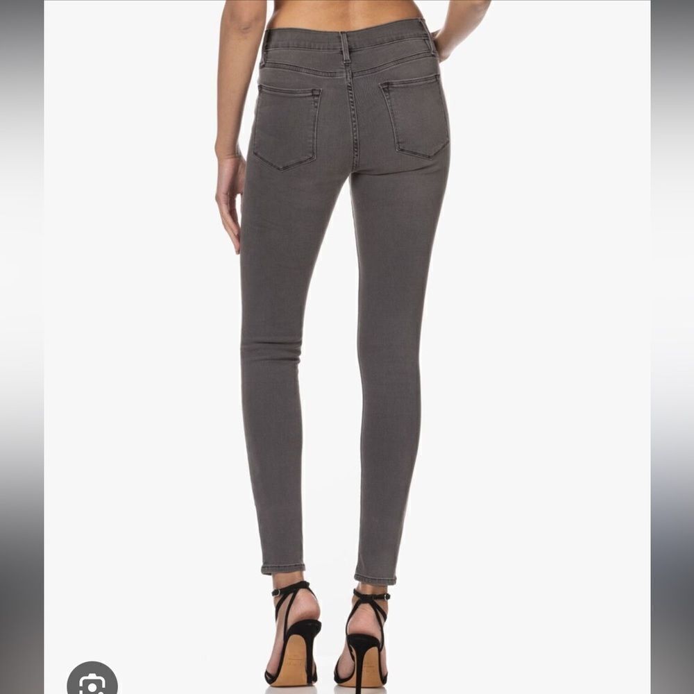 Frame Denim Le High Skinny Gray Jeans